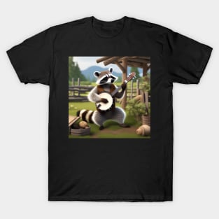 A Raccoon Playing The Banjo T-Shirt